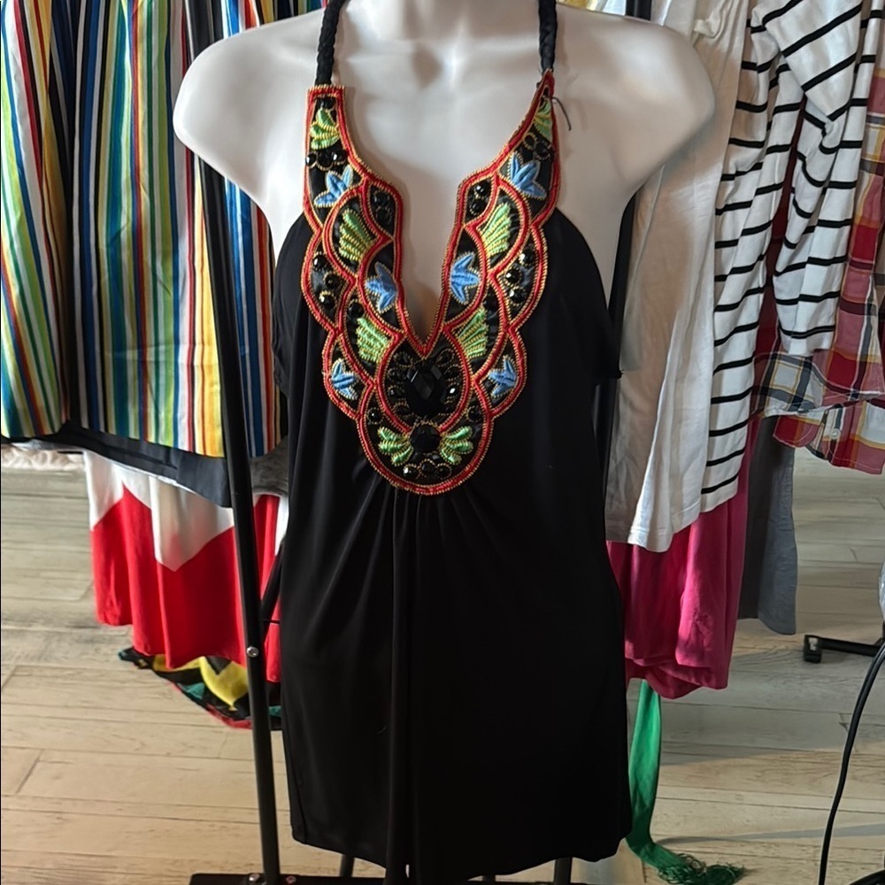 Vibrant Embroidered Top